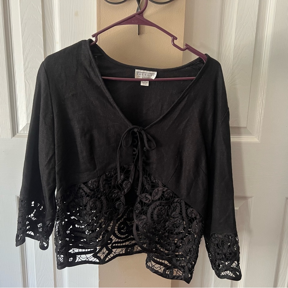 Bolero linen jacket